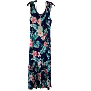 Tommy Bahama Floristic Approach Midi Dress Women's S Floral Sleeveless Sundress